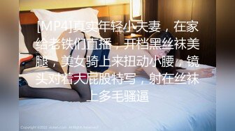 [MP4]真实年轻小夫妻，在家给老铁们直播，开档黑丝袜美腿，美女骑上来扭动小腰，镜头对着大屁股特写，射在丝袜上多毛骚逼