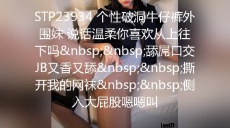 STP23934 个性破洞牛仔裤外围妹 说话温柔你喜欢从上往下吗&nbsp;&nbsp;舔屌口交JB又香又舔&nbsp;&nbsp;撕开我的网袜&nbsp;&nbsp;侧入大屁股嗯嗯叫