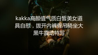 kakka高颜值气质白皙美女道具自慰，拨开内裤假吊骑坐大黑牛震动特写